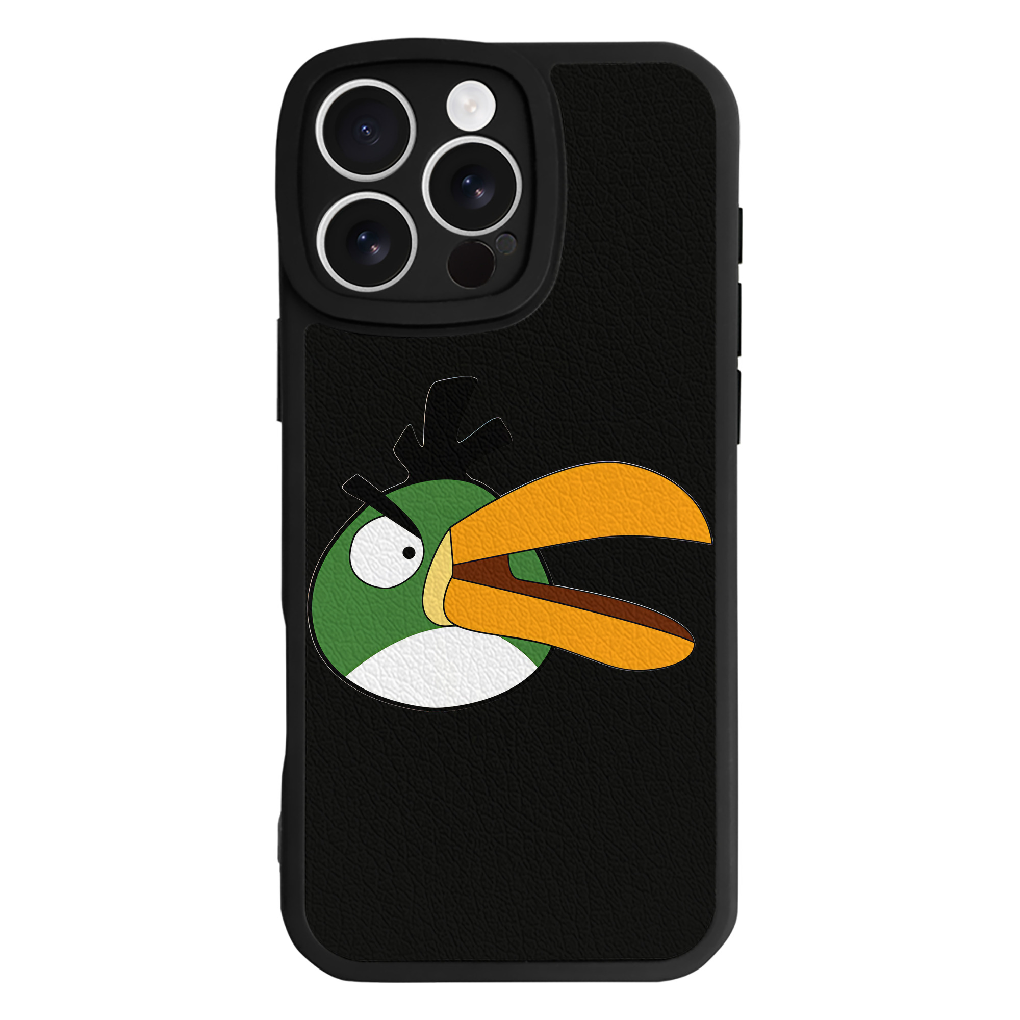 （画像用） Angry Birds アングリーバード 【iPhone 16シリーズ対応】シリコンスマホケース（レザー調） 材質：シリコン